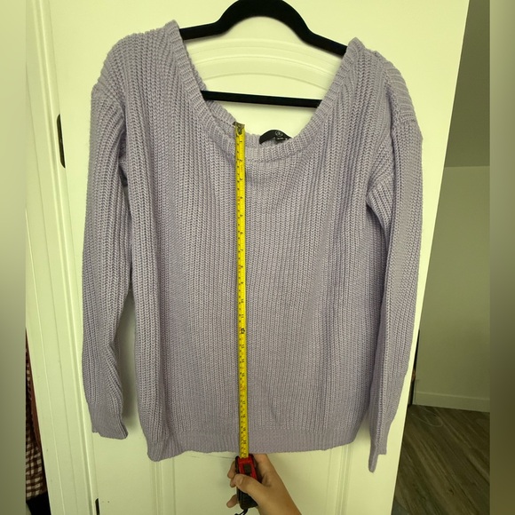 Missguided Lilac Crew Neck Sweater - Picture 4 of 4